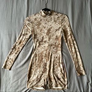 Brown Marble Longsleeve One Piece